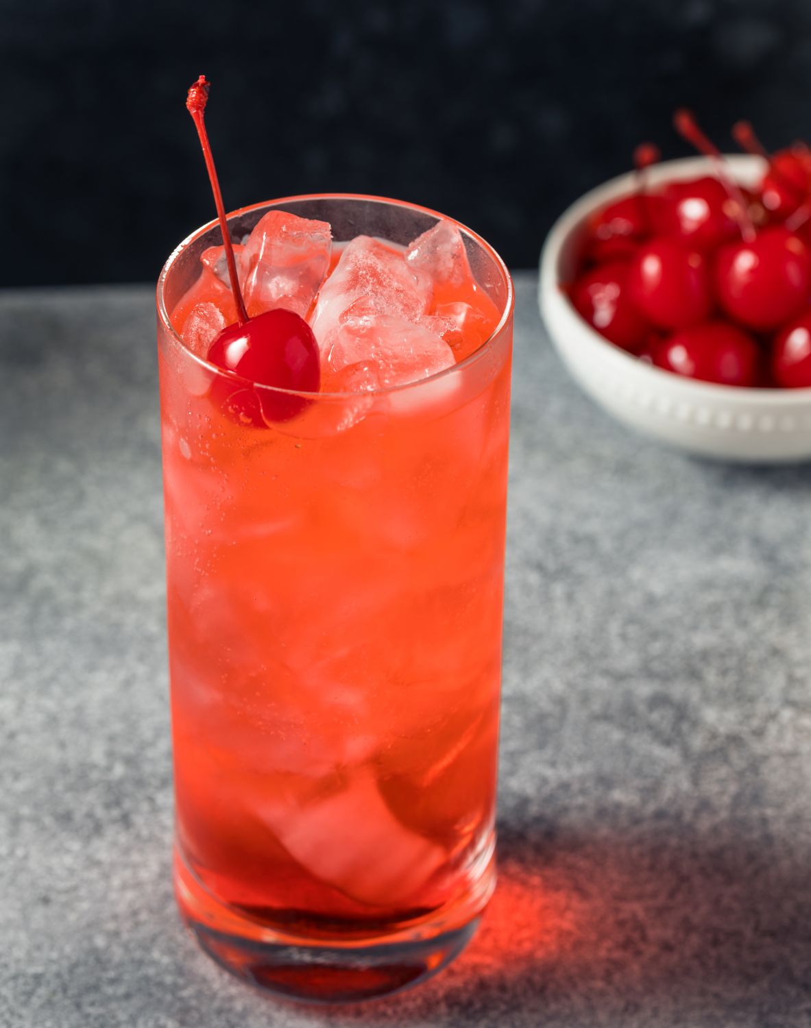 Shirley Temple Mocktail Recipe Drink in a cup